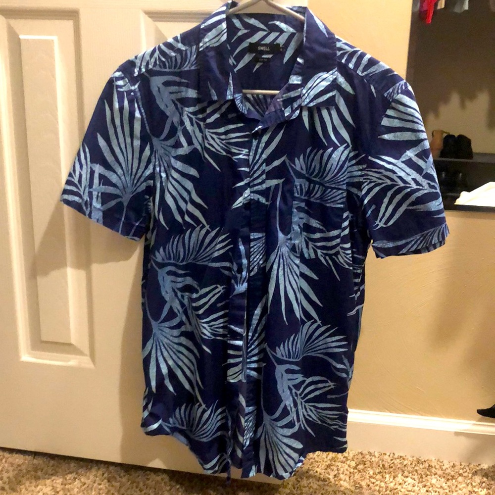 Blue Hawaiian Shirt
